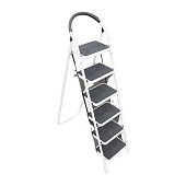 Стремянка стальная 6 ступеней, широкие, высота платформы 136см, макс. нагр. 150кг., Сибирячка Стремянка стальная 6 ступеней, широкие, высота платформы 136см, макс. нагр. 150кг., Сибирячка