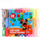 Пластилин супер лёгкий, прыгающий 36 цветов, 360 гр, 3 инструмента, 9670752 Пластилин супер лёгкий, прыгающий 36 цветов, 360 гр, 3 инструмента, 9670752