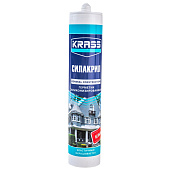  Герметик силиконизированный KRASS (Силакрил) Белый 300мл 