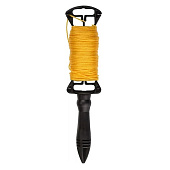 Шнур разметочный на катушке c ручкой желтый, 30м, STAYER Шнур разметочный на катушке c ручкой желтый, 30м, STAYER