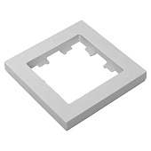 Рамка для розеток и выключателей, 1 пост, цвет алюминий, EKF Эпика Рамка для розеток и выключателей, 1 пост, цвет алюминий, EKF Эпика