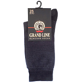 Мужские носки GRAND LINE (М-152, точки), графит, р. 25 Мужские носки GRAND LINE (М-152, точки), графит, р. 25