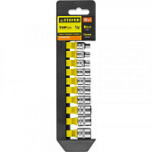 Набор головок 1/4" 4-13мм, 10 предм., STAYER "STANDARD" 27758-H10 Набор головок 1/4" 4-13мм, 10 предм., STAYER "STANDARD" 27758-H10