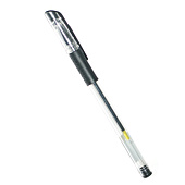  Ручка гелевая 0,5мм черная, корпус прозрачный с резиновым держателем CALLIGRATA 1264118 
