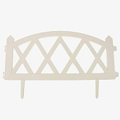 Ограждение декоративное Greengo MODERN, 35х232 см, 4 секции, пластик, белый, 3338447 Ограждение декоративное Greengo MODERN, 35х232 см, 4 секции, пластик, белый, 3338447