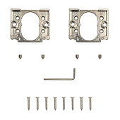  Накладки цилиндровые Code Deco Fusion DP-C-100-CRS, сатинированный хром 