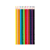  Карандаши цветные DELI Enovation, 12цветов, трехгранные, пластиковые 