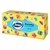 Салфетки бумажные Зева для лица Everyday 100шт.