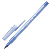  Ручка шариковая Bic Round Stic, синяя, корпус голубой, 1 мм, 934598 