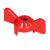 Ручка-бабочка для крана красная 1/2"-3/4"