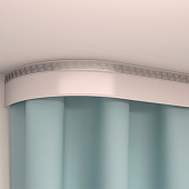  Карниз КЛЕВЕ ГАЛАНТ МЕАНДР 3х рядный с декор.планкой 50мм карельская береза/золото 280см 