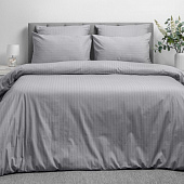  Комплект постельного белья Волшебная ночь Gray Cloud, 3003 8709/3, семейный, страйп-дизайн 