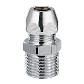 Переходник с цангой 1/2" НР хром Переходник с цангой 1/2" НР хром