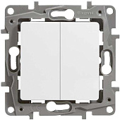 Механизм выкл. 2-кл. СП Etika бел. Leg Механизм выкл. 2-кл. СП Etika бел. Leg