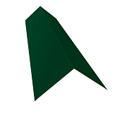 Планка конька обычного 0,4х190х190 L=2м (6005)зеленый мох Планка конька обычного 0,4х190х190 L=2м (6005)зеленый мох