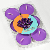 Набор свечей чайных ароматических, 6 шт, лаванда 474813 Набор свечей чайных ароматических, 6 шт, лаванда 474813