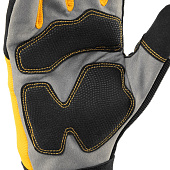  Перчатки универсальные комбинированные, усиленные, с защитными накладками, размер 9, Denzel 