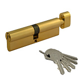  Цилиндр ключ/вертушка МЦ-ЛУВ-70 (латунь) (35-35) англ.кл. Нора-М 