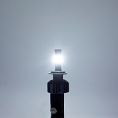  Автолампа диод H7 PX26d 12/24V  25W 2500Лм SKYWAY вентилятор+драйвер ПРОТОН А4 6000К Белая коробка комп.2шт 