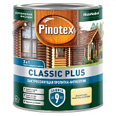  Пропитка-антисептик Pinotex Classic Plus 3 в 1 CLR (база под колеровку) 0,9л 