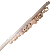 Карниз с U-шиной 160см дуб беленый с пласт. элем. d28 Карниз с U-шиной 160см дуб беленый с пласт. элем. d28