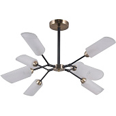  Люстра модерн G31115/8AB+BK WT 40Вт E14 S=18м2 /Gerhort 