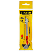 Нож 18мм метал.направляющая/STAYER "STANDARD