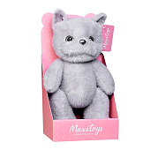 Мягкая игрушка, MAXITOYS, Котик Серый, 20 см, в Коробке Мягкая игрушка, MAXITOYS, Котик Серый, 20 см, в Коробке