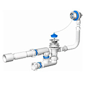 Сифон для ванны 1 1/2" с гибкой трубой 40х50 Е255/2420
