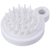  Щетка для мытья и массажа головы 8,5х6,8х3,6 см пластик/силикон бел пакет QF   10511767 