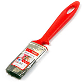 Кисть плоская Водные краски 35х10мм, смешанная щетина, красная пластиковая ручка, АКОР Кисть плоская Водные краски 35х10мм, смешанная щетина, красная пластиковая ручка, АКОР