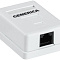  Розетка компьютерная 1-м ОП RJ45 5E UTP GENERICA, белый 