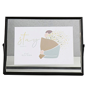 Фоторамка 10х15 металл Лофт Строгие линии чёрная 157х21х1 9910754 Фоторамка 10х15 металл Лофт Строгие линии чёрная 157х21х1 9910754