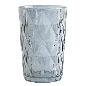 Стакан Diamond color, 12 см, 340 мл, стекло, серый, ANLAF-TU53042-1 Стакан Diamond color, 12 см, 340 мл, стекло, серый, ANLAF-TU53042-1