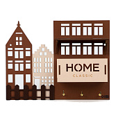 Ключница настенная с полкой и карманом Home, классика, 23 х 17,5 см, 10344665 Ключница настенная с полкой и карманом Home, классика, 23 х 17,5 см, 10344665