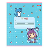 Тетрадь 12л Девочки аниме, клетка, скругленные углы, 12Т5В1 Тетрадь 12л Девочки аниме, клетка, скругленные углы, 12Т5В1