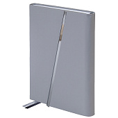 Ежедневник недатированный А5 145х213мм BRAUBERG Vogue, под кожу, магнитный клапан 160л серый 116224 Ежедневник недатированный А5 145х213мм BRAUBERG Vogue, под кожу, магнитный клапан 160л серый 116224