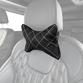 Подушка на подголовник SKYWAY EXPENSIV, 26х20 см, алькантара Черная (строчка белая) Подушка на подголовник SKYWAY EXPENSIV, 26х20 см, алькантара Черная (строчка белая)