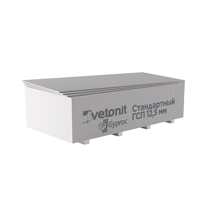 Гипсокартон 1950х1200х12.5мм /Vetonit Гипсокартон 1950х1200х12.5мм /Vetonit