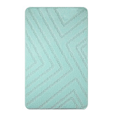 Коврик для ванной 55x90 Classic uni полоски бюрюзовый 00295 Коврик для ванной 55x90 Classic uni полоски бюрюзовый 00295