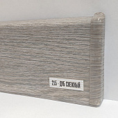 Плинтус Деконика (под проводку) Дуб снежный 85мм 2.2м Плинтус Деконика (под проводку) Дуб снежный 85мм 2.2м