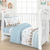 Комплект постельного белья детский Mariya DeLuxe Б-КПБ-Ясли-р Маленькие путешественники 10189/1 Комплект постельного белья детский Mariya DeLuxe Б-КПБ-Ясли-р Маленькие путешественники 10189/1