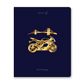  Тетрадь 48л "Со скоростью света", скрепка, клетка, тиснение золотой фольгой, Т199/01515 