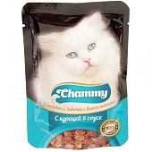 Влажный корм Chammy для кошек Курица в соусе 85 гр