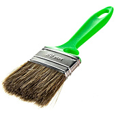 Набор кистей Работы по дереву, смешанная щетина, зеленая пластиковая ручка, АКОР Набор кистей Работы по дереву, смешанная щетина, зеленая пластиковая ручка, АКОР