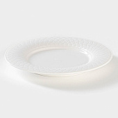 Тарелка фарфоровая обеденная Magistro Argos, d=20,6 см, белый 7462758 Тарелка фарфоровая обеденная Magistro Argos, d=20,6 см, белый 7462758