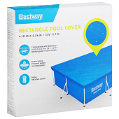  Тент Bestway д/каркасных бассейнов 400х211см, шнуры д/крепления арт.58107 Код251254 