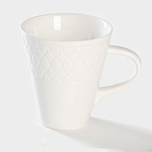 Кружка фарфоровая чайная Magistro Argos, 300 мл, белый 7462774 Кружка фарфоровая чайная Magistro Argos, 300 мл, белый 7462774