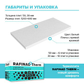 Пенополистирол ТЕХНОНИКОЛЬ Rafinad Therm 1200х600х50мм (0,72м2) Пенополистирол ТЕХНОНИКОЛЬ Rafinad Therm 1200х600х50мм (0,72м2)