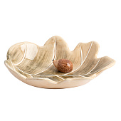 Блюдо Autumn forest 20х17 см, зеленое, Еж на листе ANLAF-FDWS-031224-13 Блюдо Autumn forest 20х17 см, зеленое, Еж на листе ANLAF-FDWS-031224-13